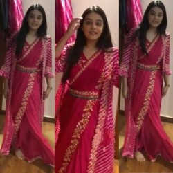 Gorbandh Jacket Saree with Belt for party and wedding